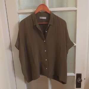 Everlane Olive Green Button-Down Shirt